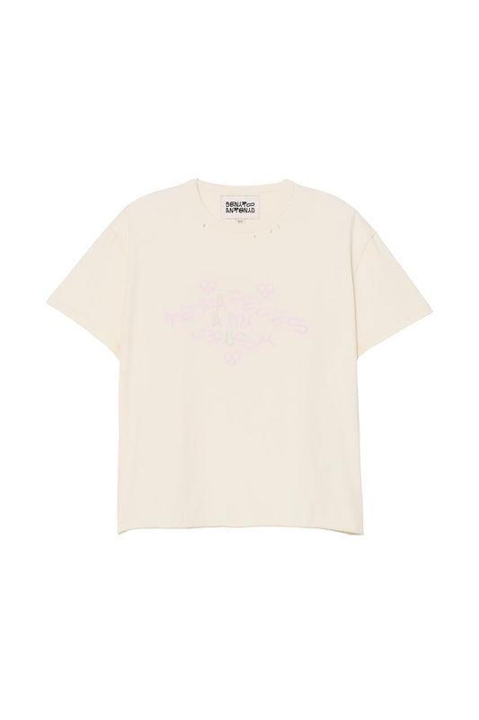 Benito Antonio Collection PLAYERA EFECTO REVÉS TEXTO LAVADO CRUSH