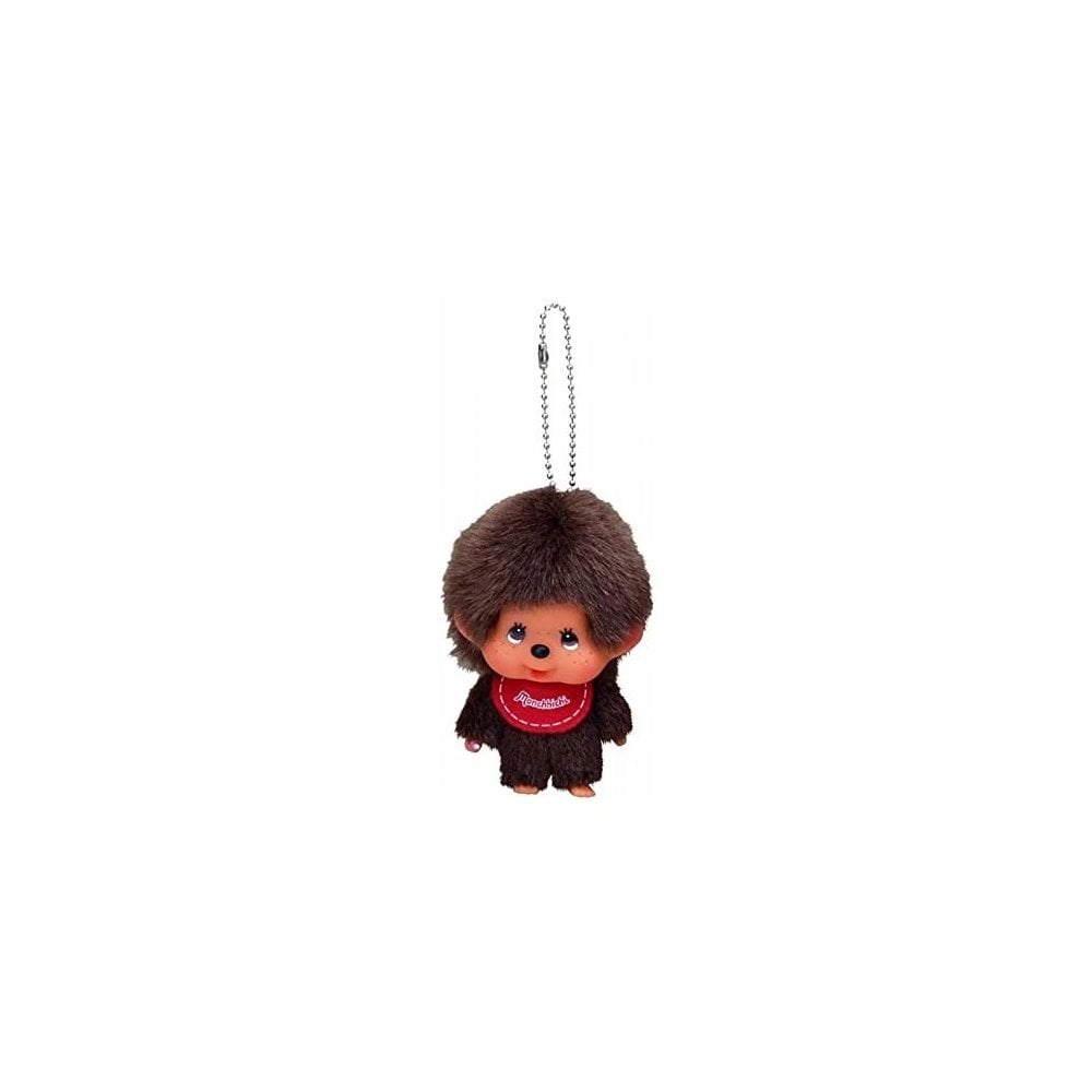 Monchhichi Plush Keychain Boy & Girl – Original Red Bib Series