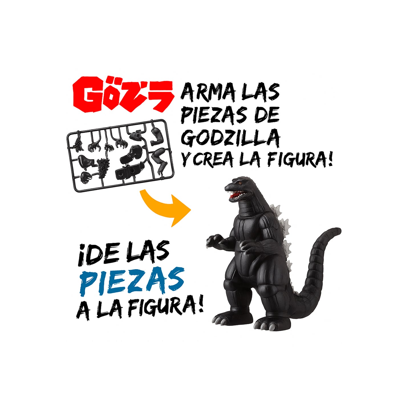 BANDAI Godzilla Katakana Plastic Model Kit