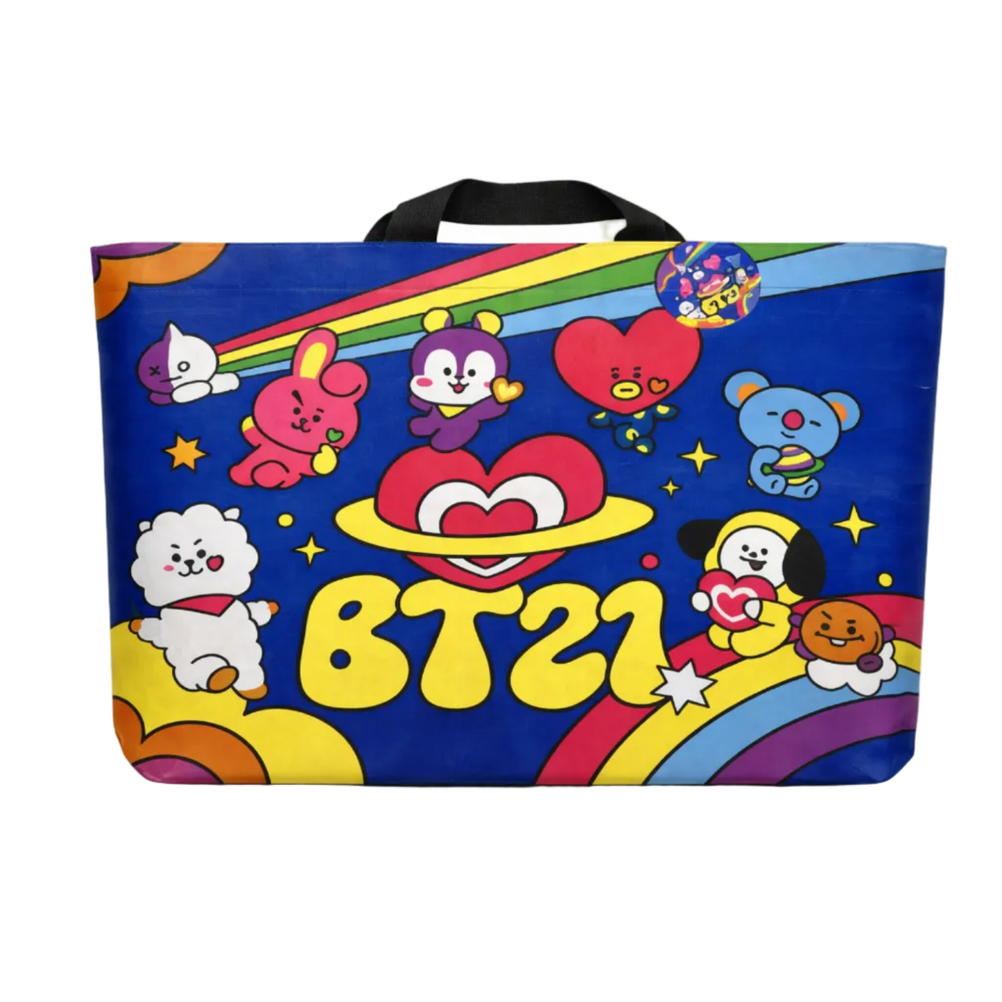 BT21 Rainbow Galaxy Tote Bag
