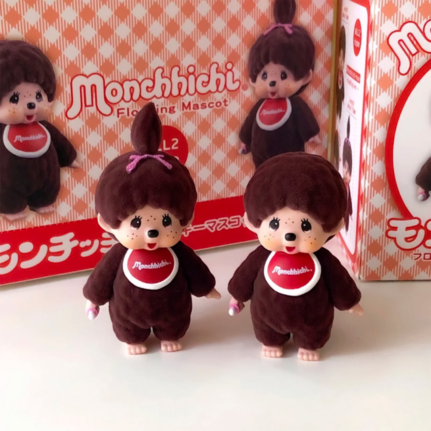 Monchhichi Flocking Mascot Red