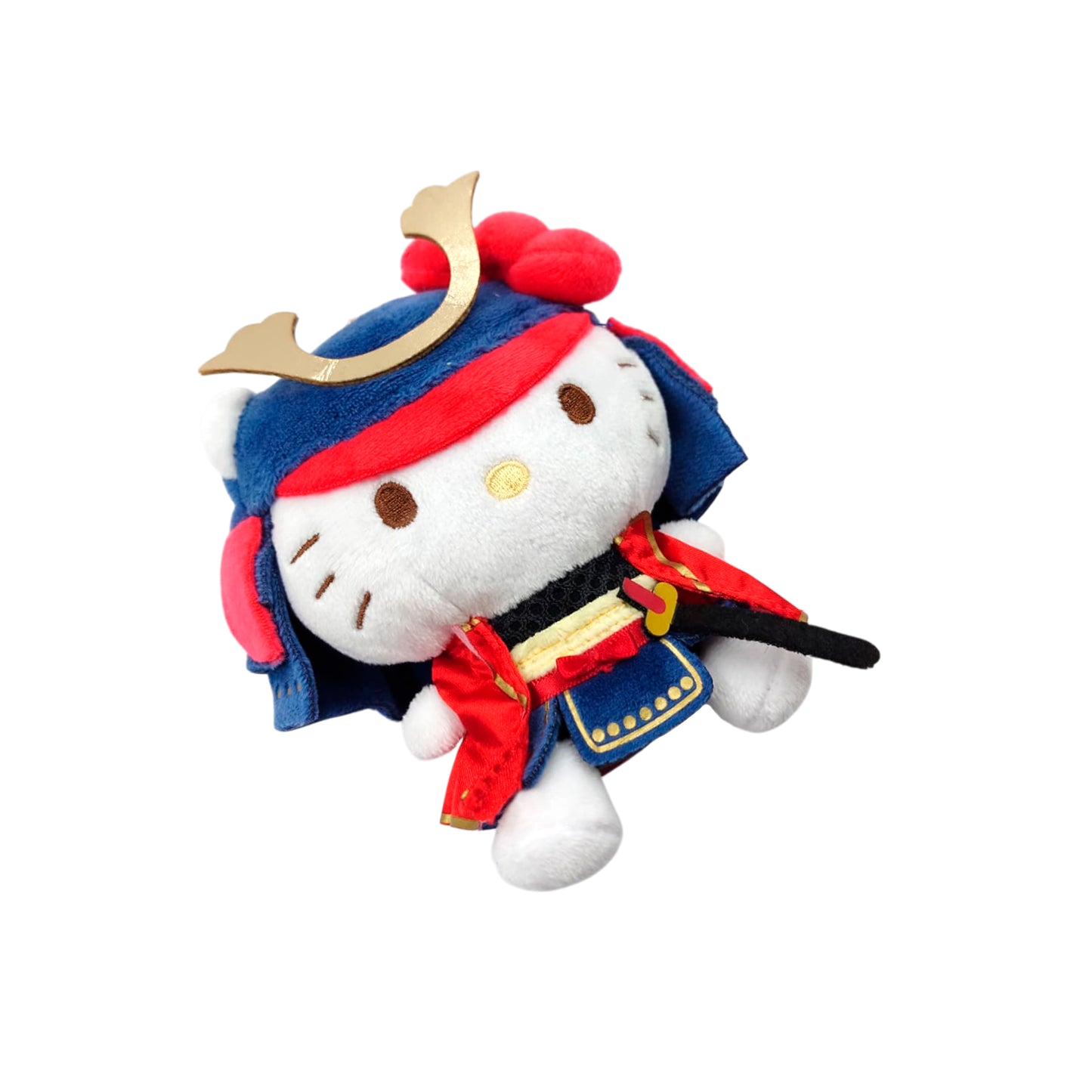 Hello Kitty Samurai Mascot Plush Keychain