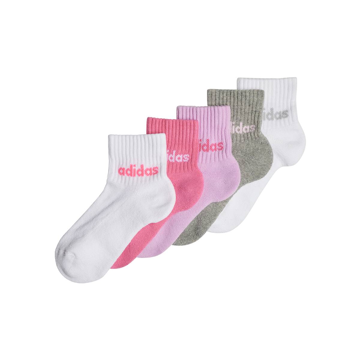 Adidas Linear Ankle Socks 5-Pack For Kids
