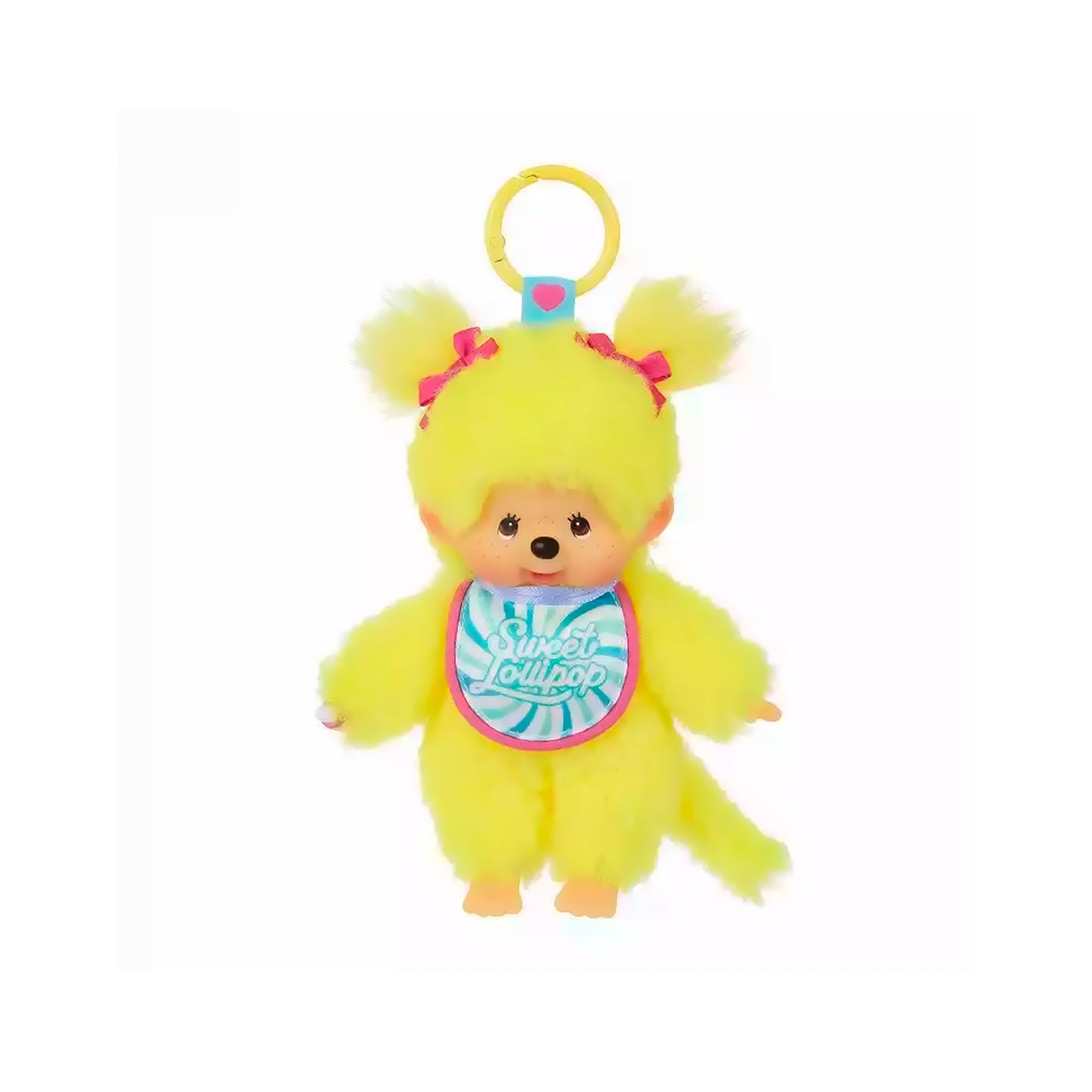 Monchhichi × Chupa Chups “Sweet Lollipop” Plush Keychain (Japan Exclusive)