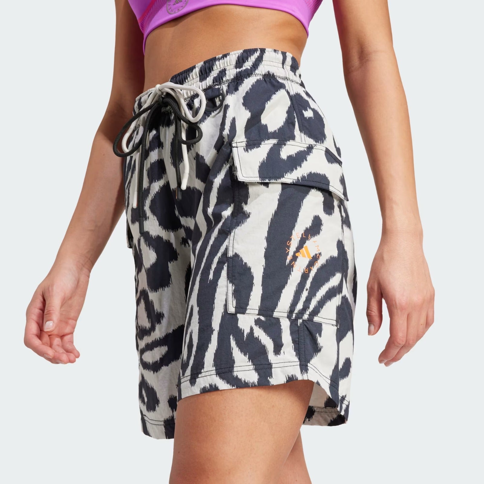 Adidas By Stella McCartney Sportswear Woven Printed Shorts