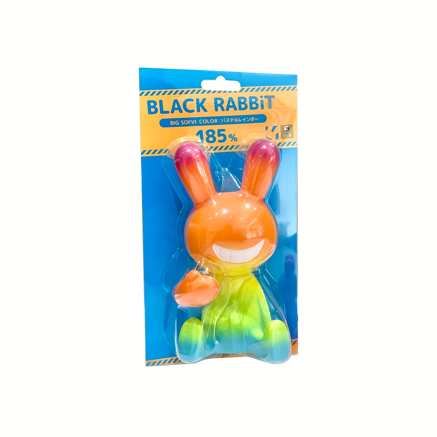 BLACK RABBiT 185% BIG SOFVI – Pastel Rainbow Color