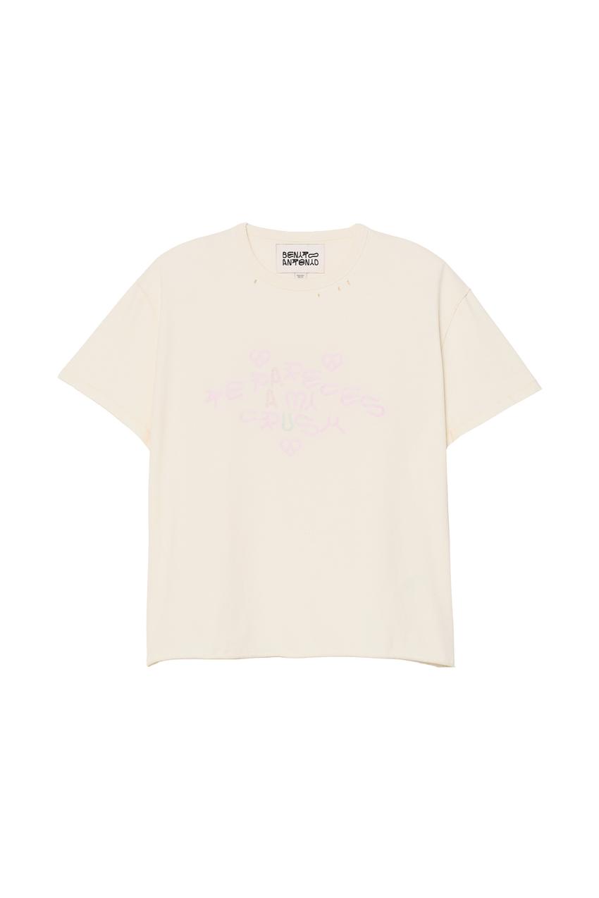 Benito Antonio Collection PLAYERA EFECTO REVÉS TEXTO LAVADO CRUSH
