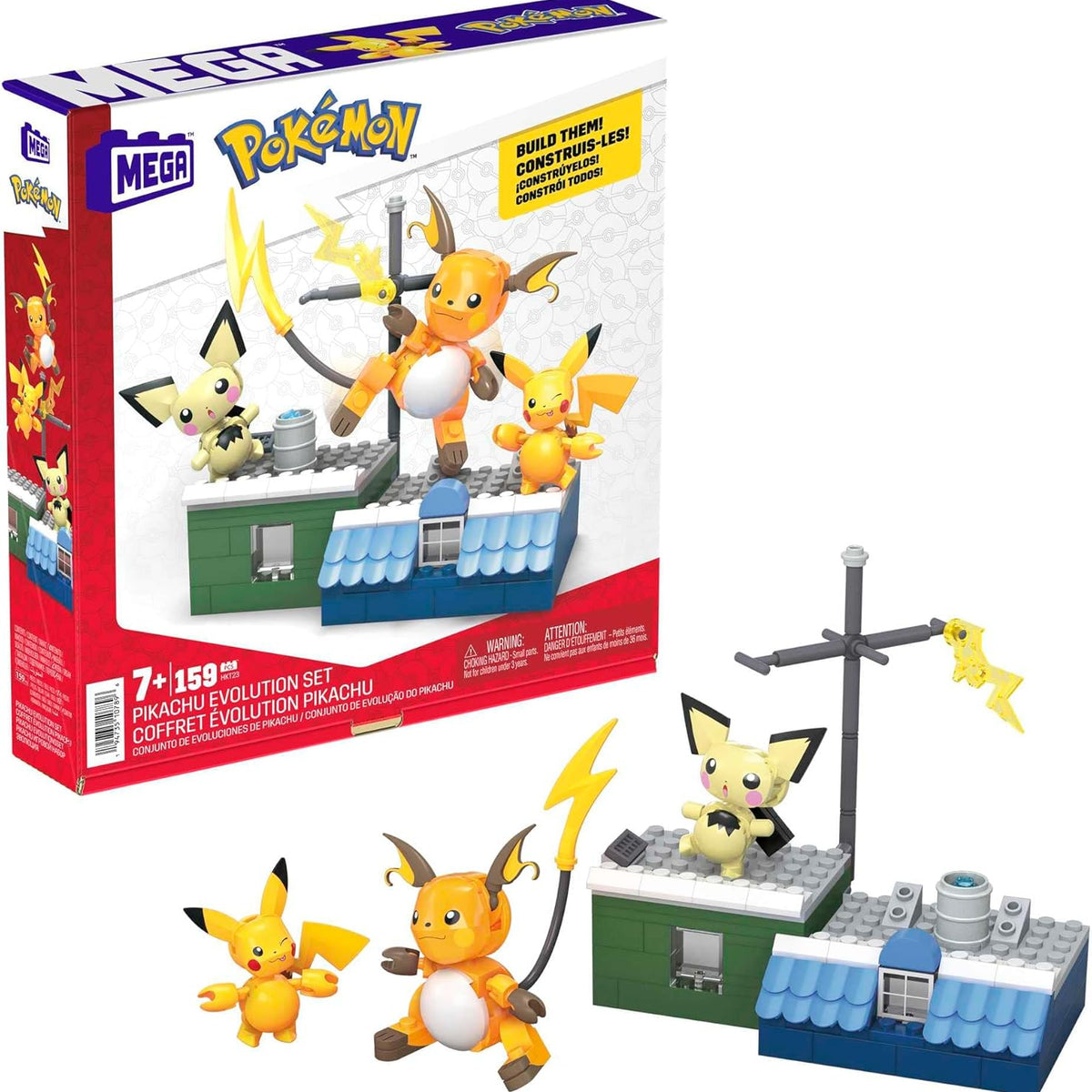Mega Pokémon Pikachu Evolution Building Set