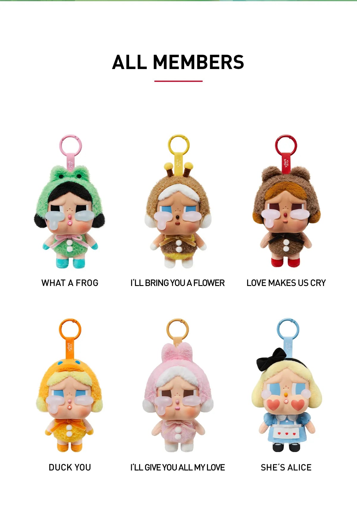 CryBaby Crying Again Series-Vinyl Face Plush Blind Box PopMart