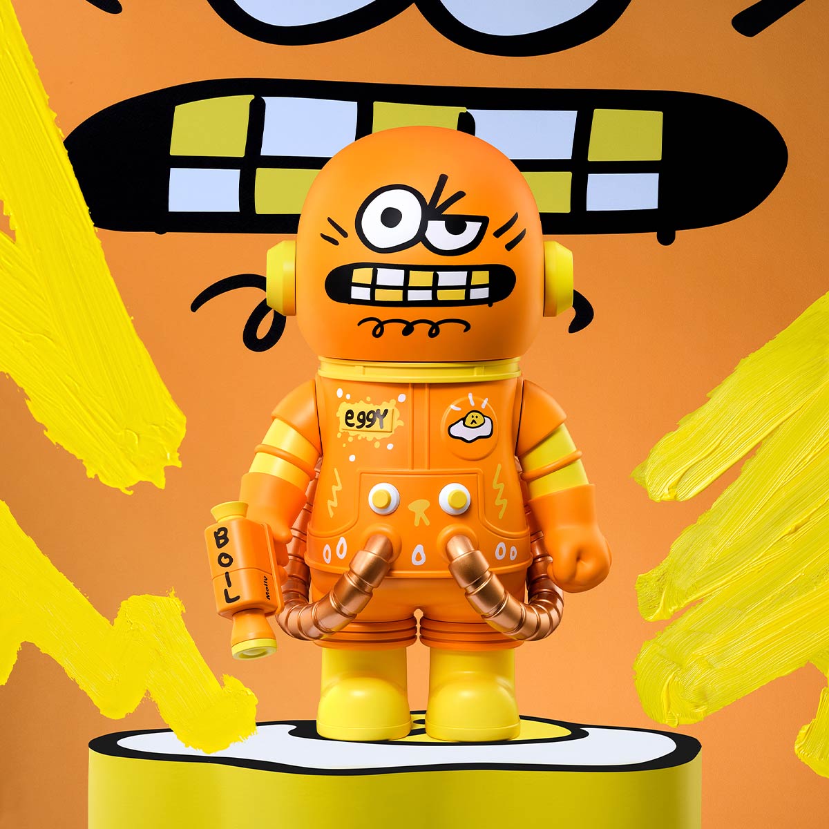 Mega Space Molly 400% Jon Burgerman Space Cadets Series – HUMAN