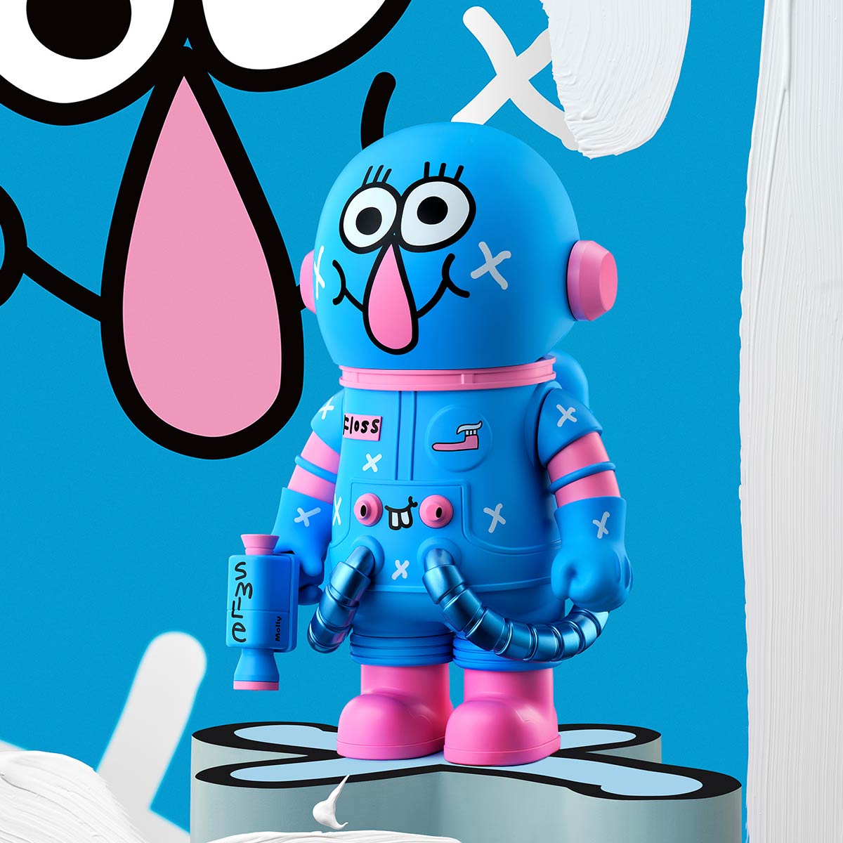 Mega Space Molly 400% Jon Burgerman Space Cadets Series
