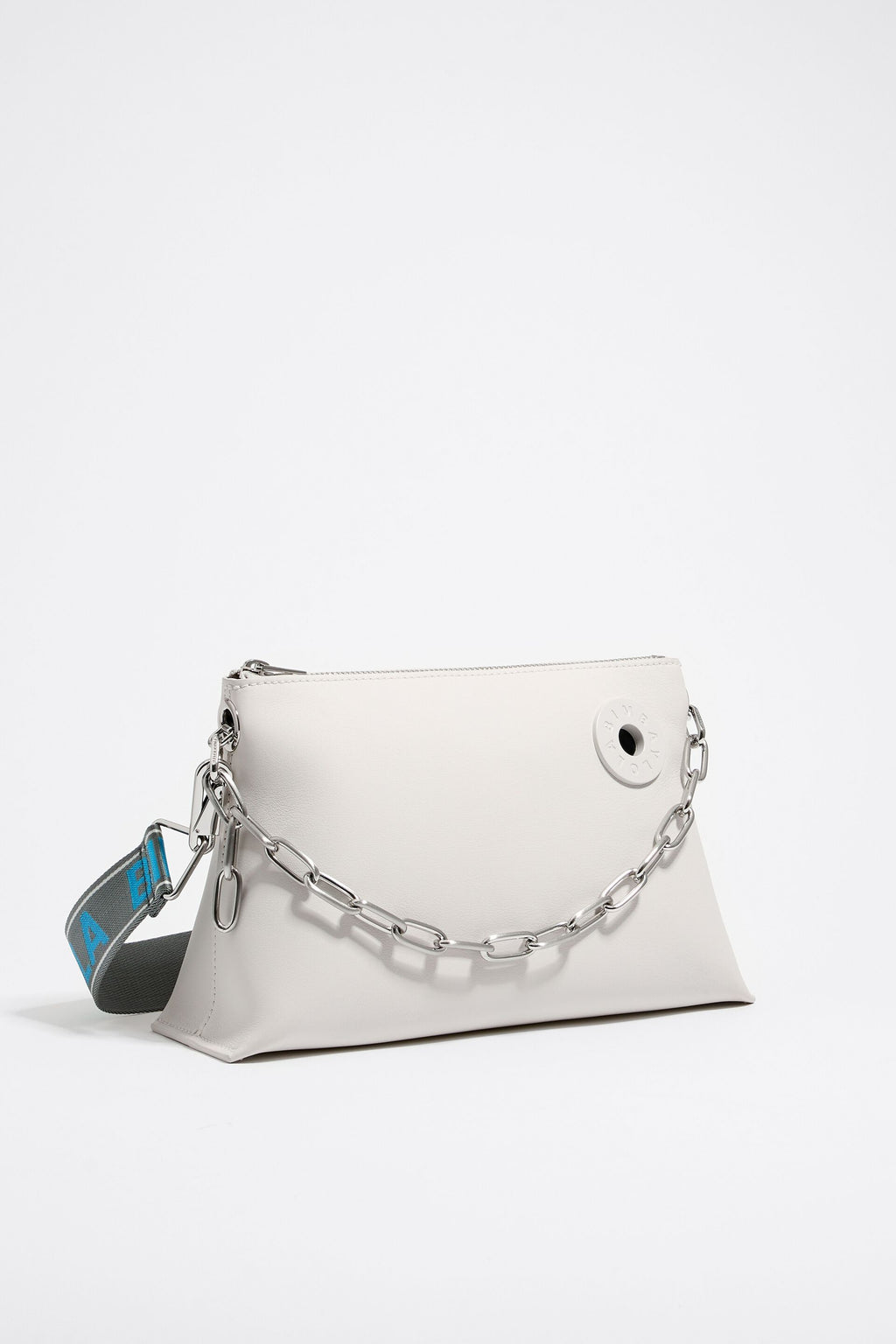 Bimba Y Lola White Trapeze Bag