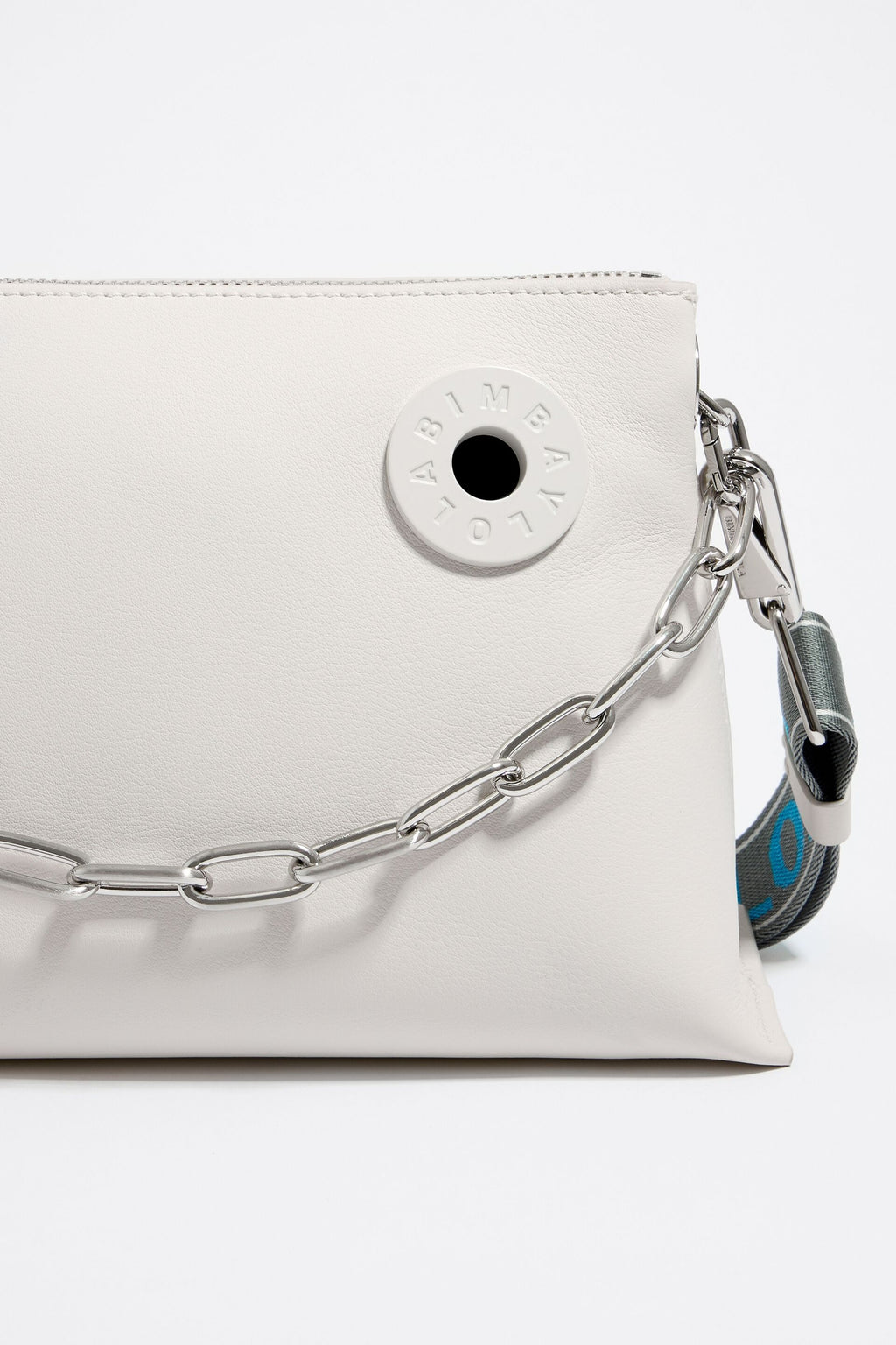 Bimba Y Lola White Trapeze Bag