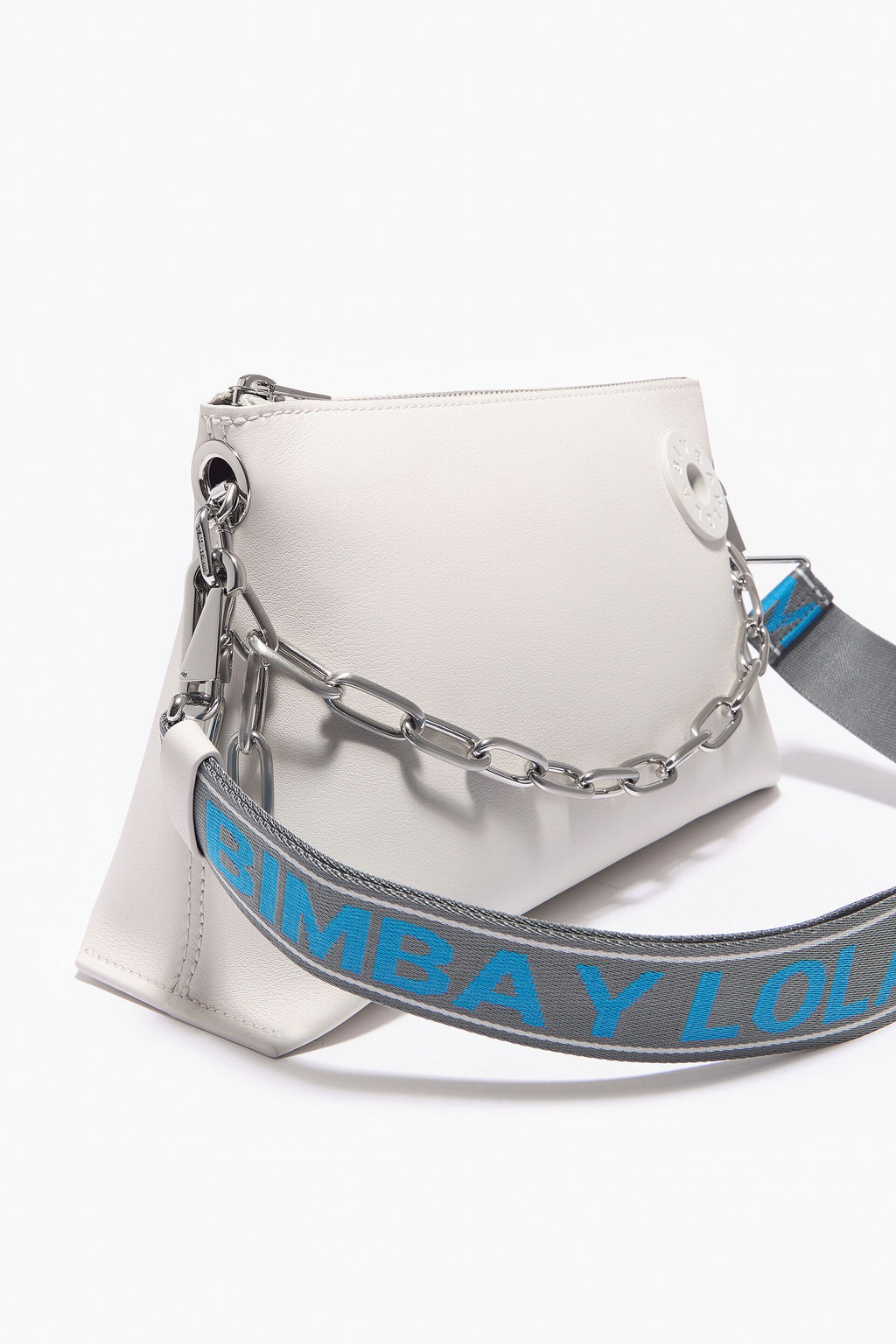 Bimba Y Lola White Trapeze Bag