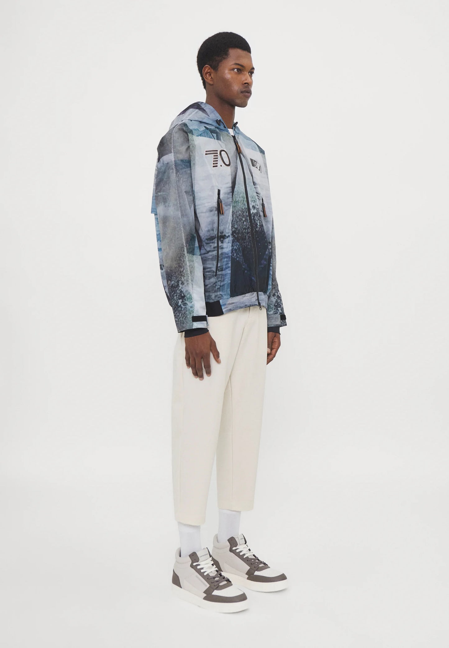 EA7 Emporio Armani Lightweight Hooded Jacket