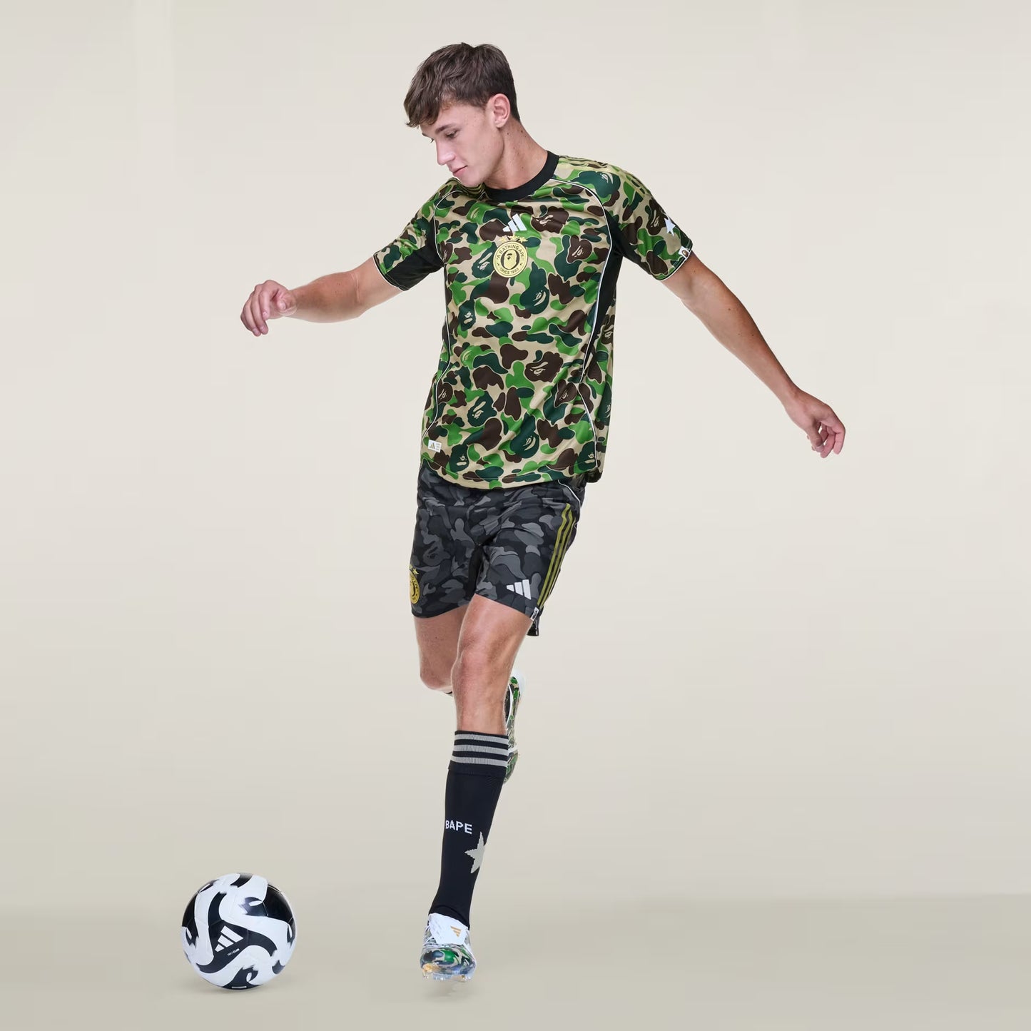adidas × BAPE® Football Jersey (Japan Exclusive / ABC CAMO)