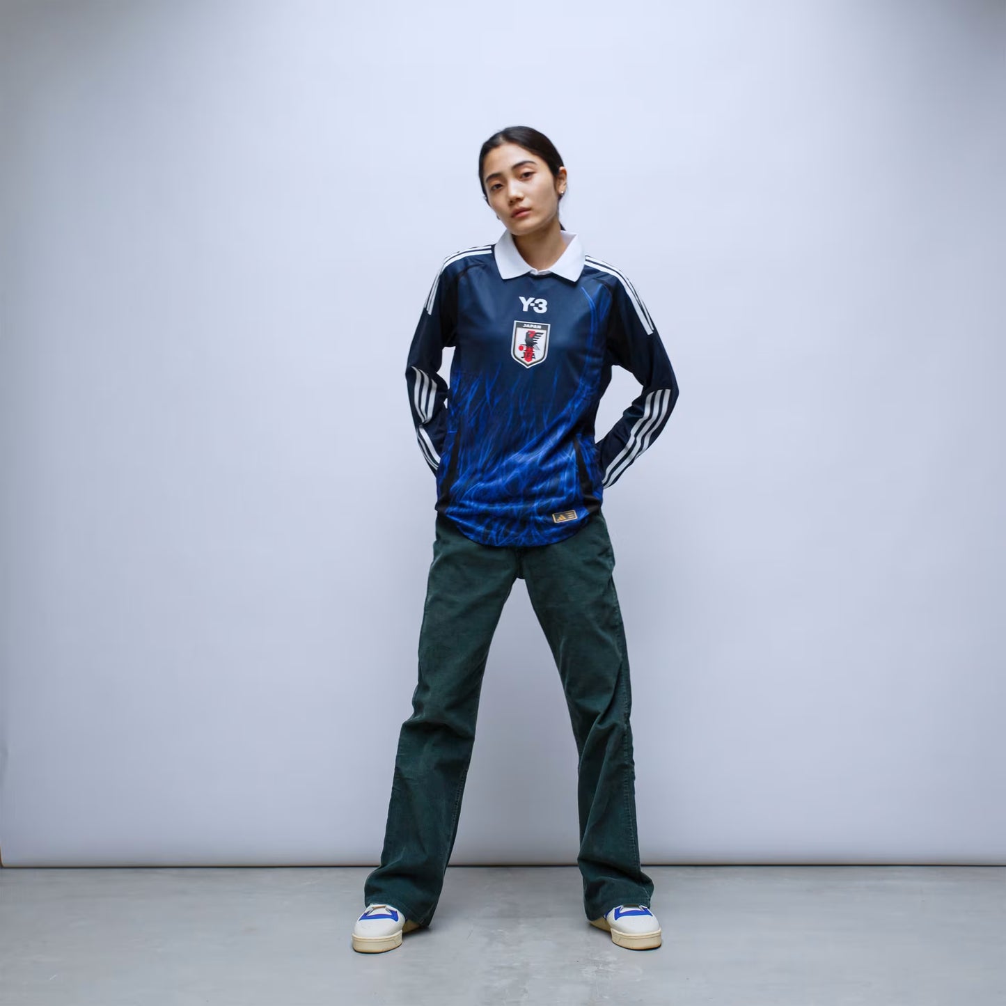 Japan x Y-3 24 Long Sleeve Home Authentic Jersey