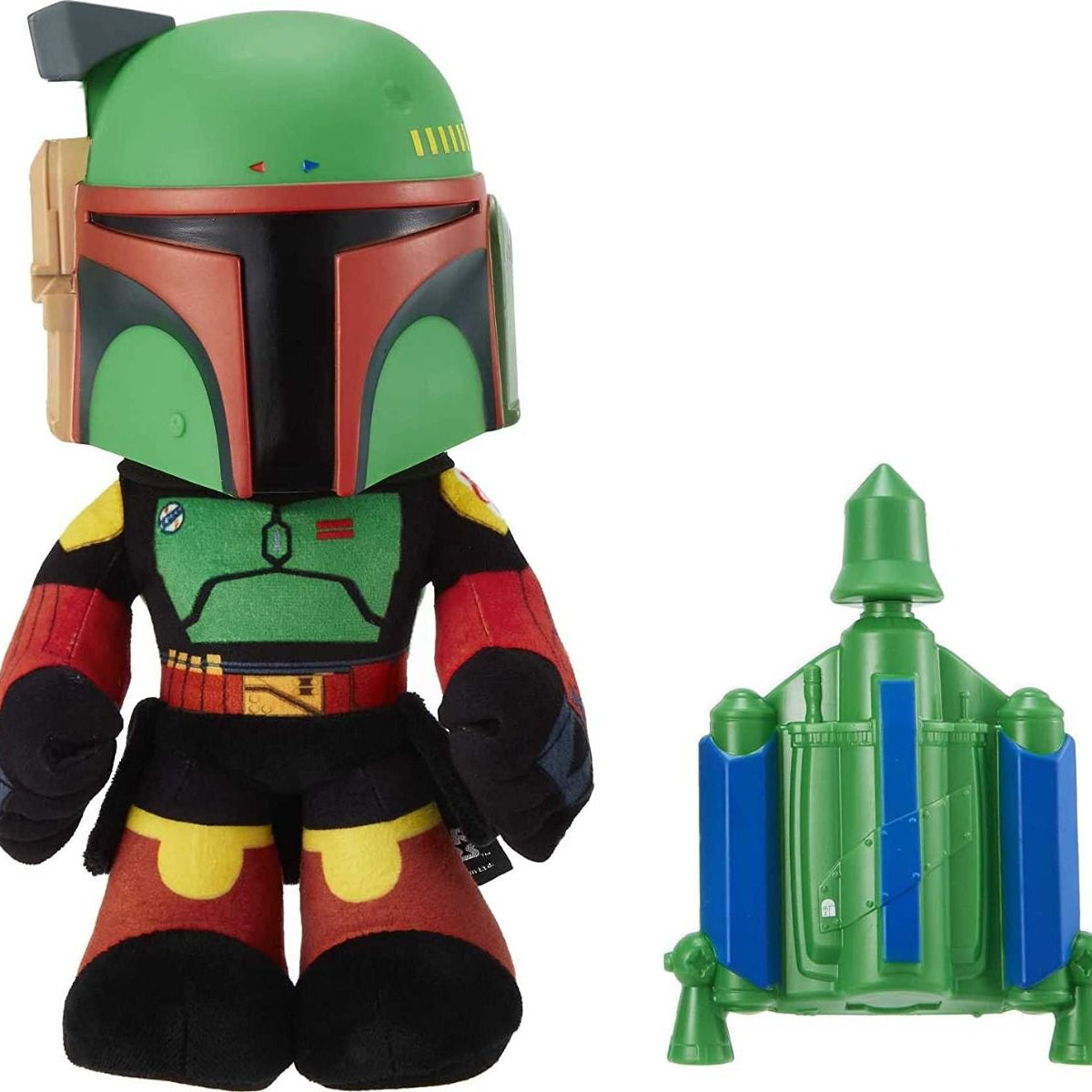 Boba Fett Peluche Interactivo Lanza Cohetes Star Wars Mattel