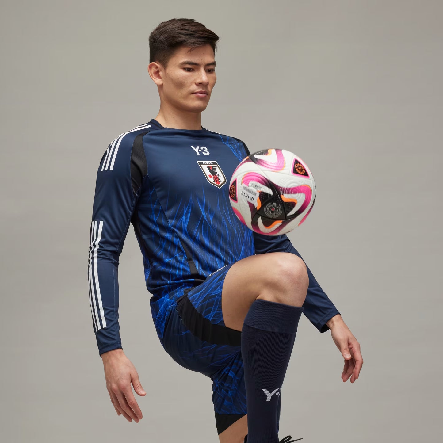 Japan x Y-3 24 Long Sleeve Home Authentic Jersey