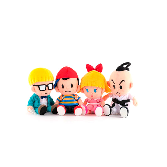 MOTHER2 Ness Paula Jeff Poo Boku And My Friends Stuffed Doll 4 Plush