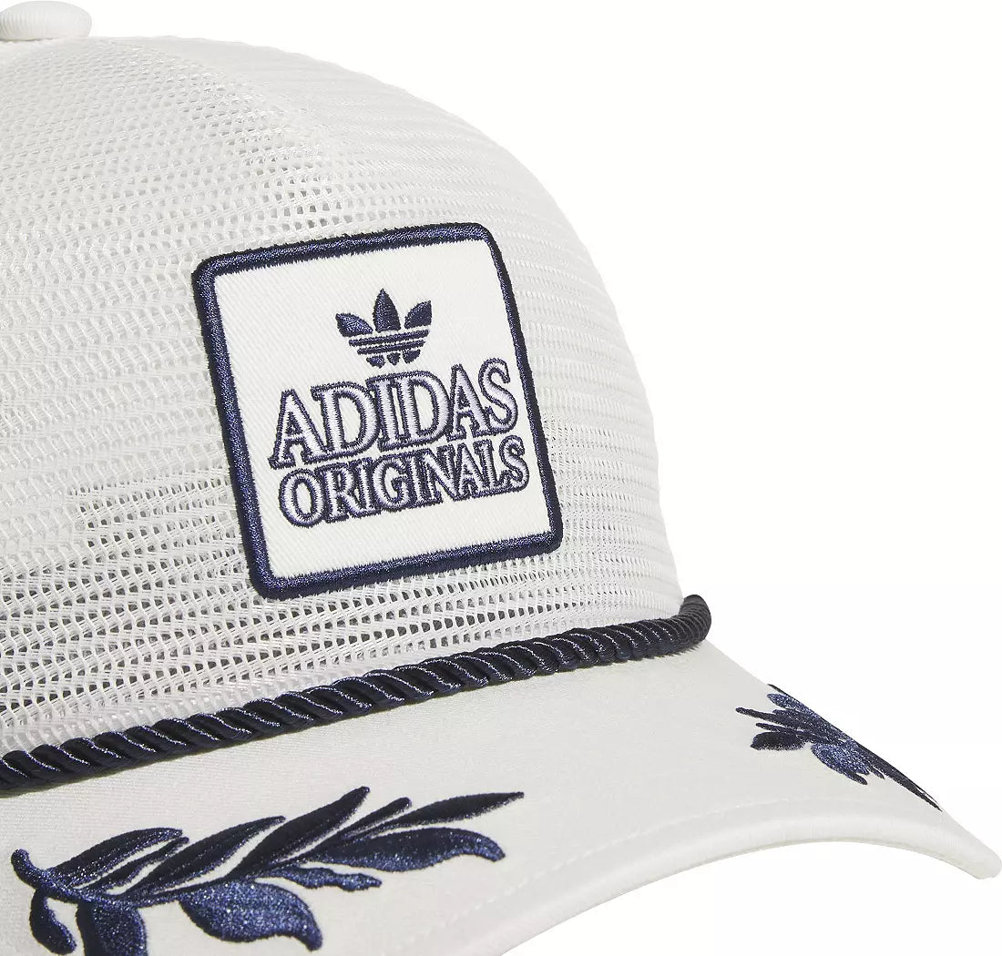 Adidas Unisex Adult Major Mesh Trucker Hat  Off White/Night Indigo