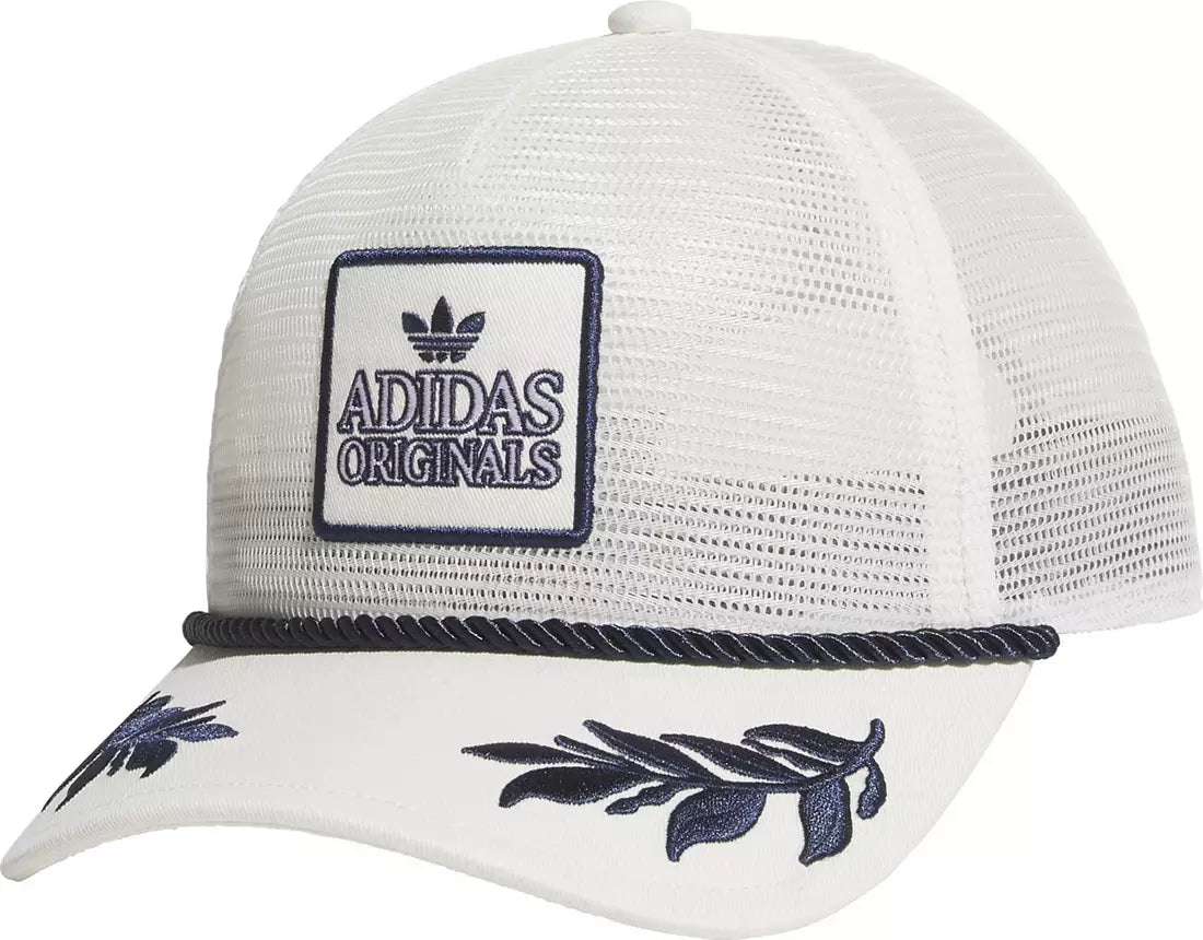 Adidas Unisex Adult Major Mesh Trucker Hat  Off White/Night Indigo