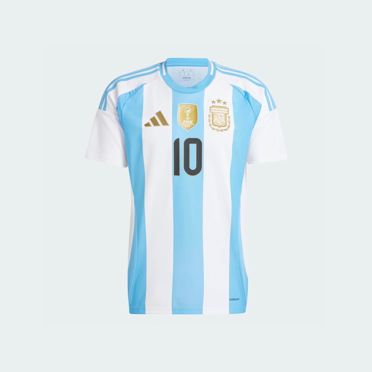 Adidas Argentina 2024 Home Football Jersey with Messi Name and Number