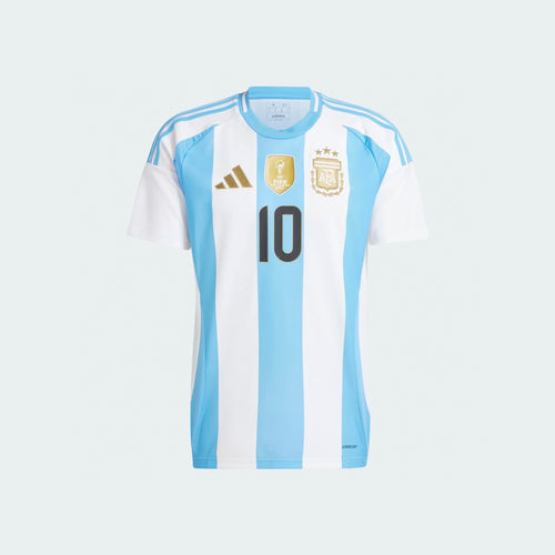 Adidas Argentina 2024 Home Football Jersey with Messi Name and Number