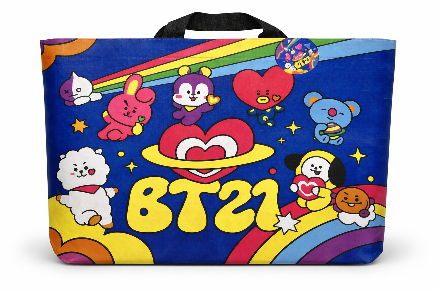 BT21 Rainbow Galaxy Tote Bag