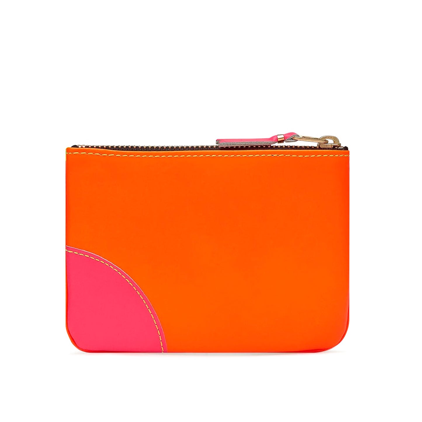 Comme Des Garçons Wallet Super Fluo Leather Pouch