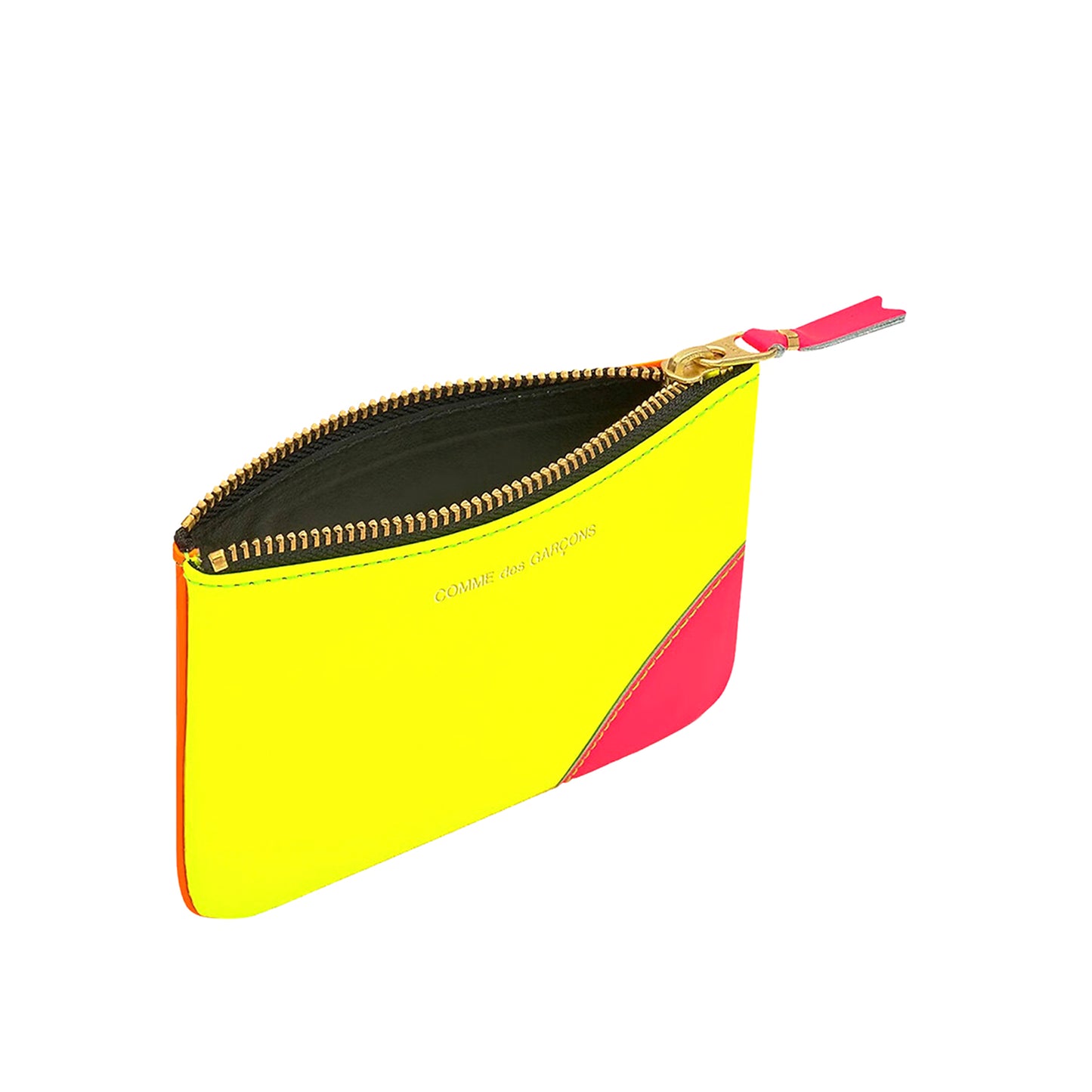 Comme Des Garçons Wallet Super Fluo Leather Pouch
