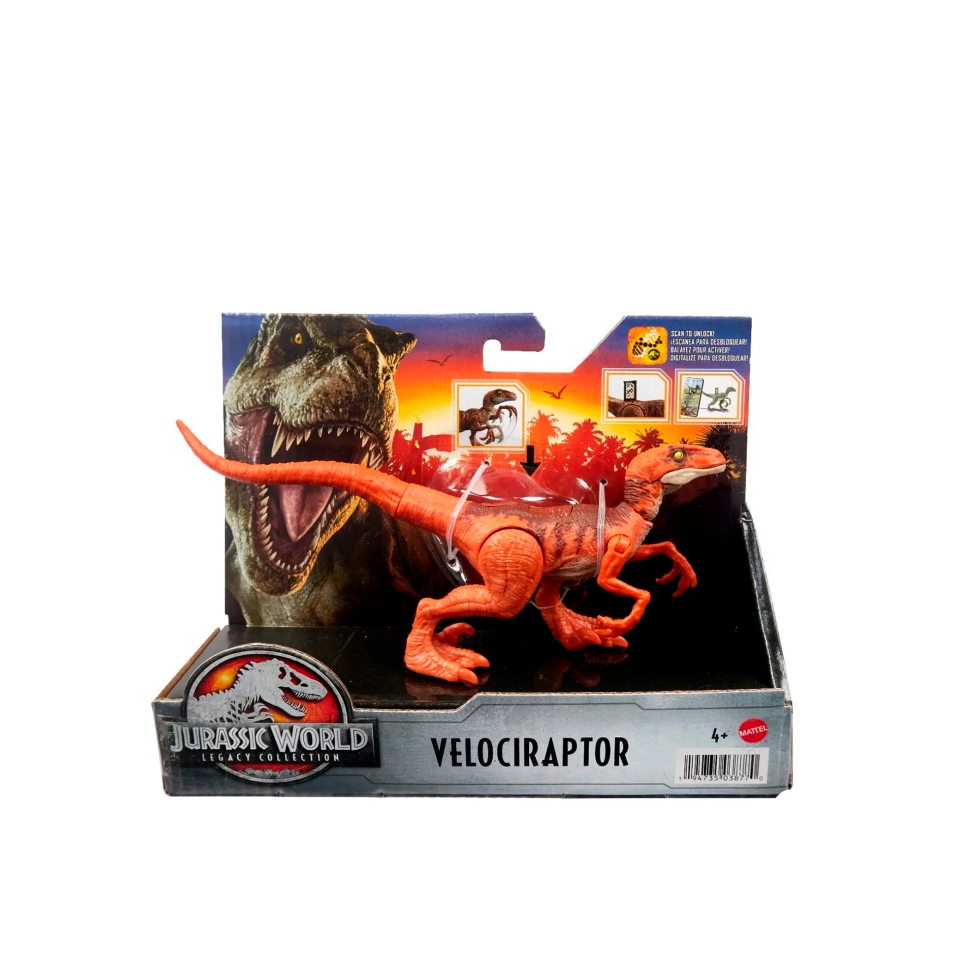 Dinosaur Jurassic World Legacy Velociraptor Red
