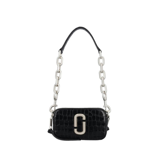 Logo Plaque Embossed Chain Shoulder Bag Marc Jacobs