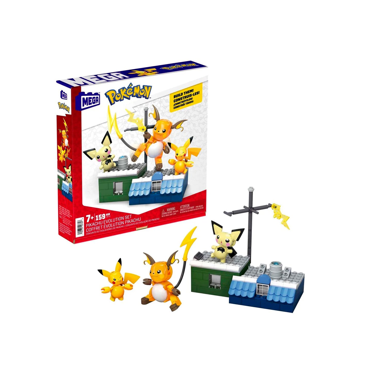 Mega Pokémon Pikachu Evolution Building Set