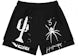 Sp5der Vaa Pantalón Corto De Doble Capa Negro