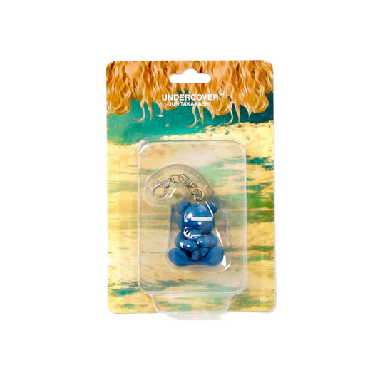 UNDERCOVER × MEDICOM TOY Bear Logo Keychain Blue