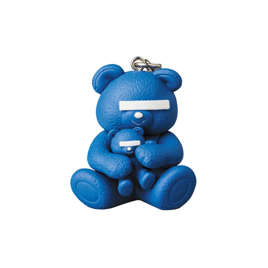 UNDERCOVER × MEDICOM TOY Bear Logo Keychain Blue
