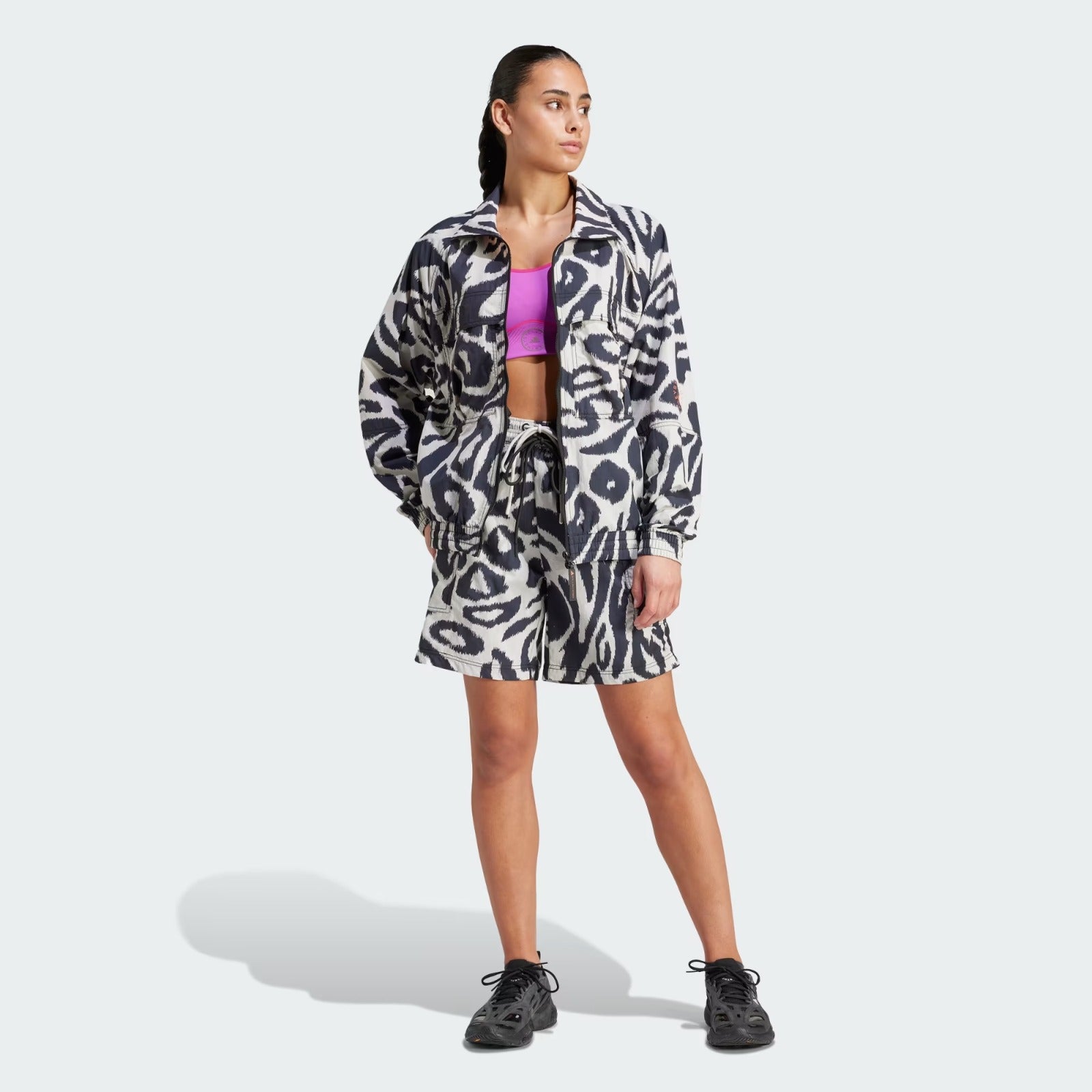 Adidas By Stella McCartney Sportswear Woven Printed Shorts