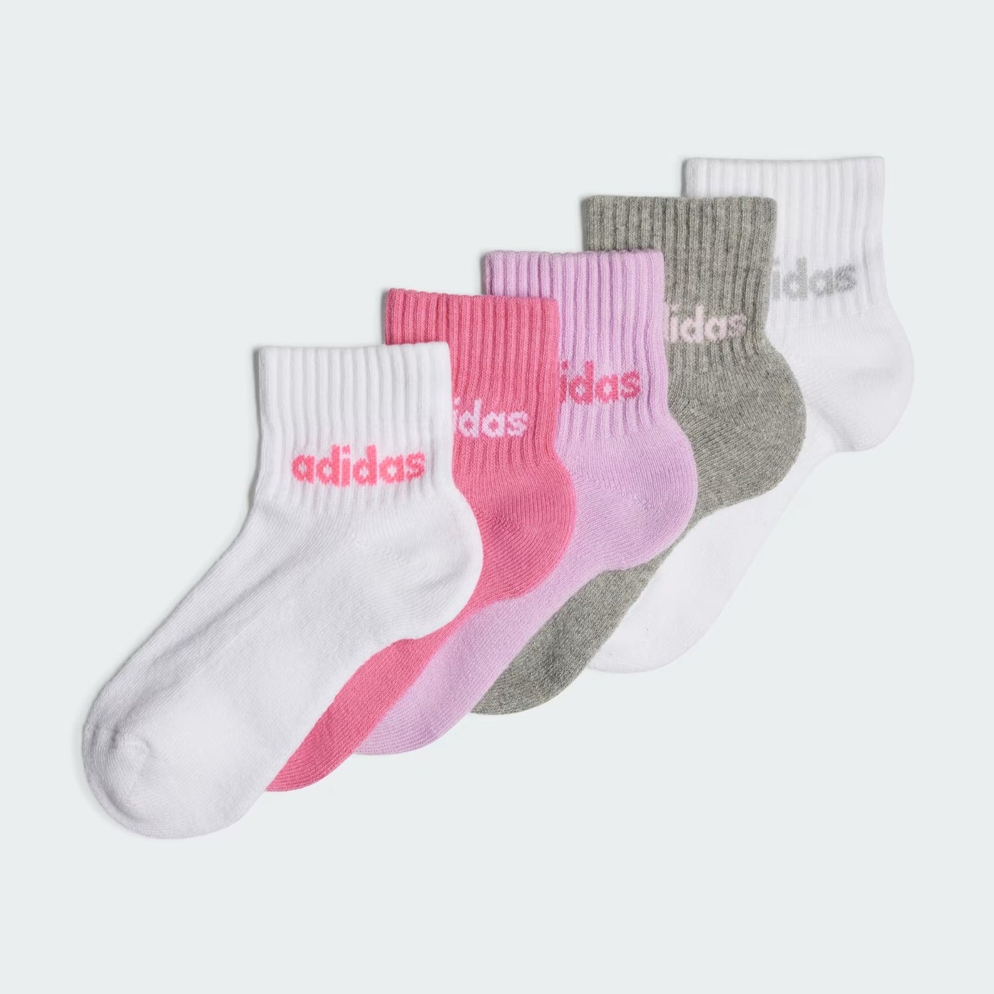 Adidas Linear Ankle Socks 5-Pack For Kids