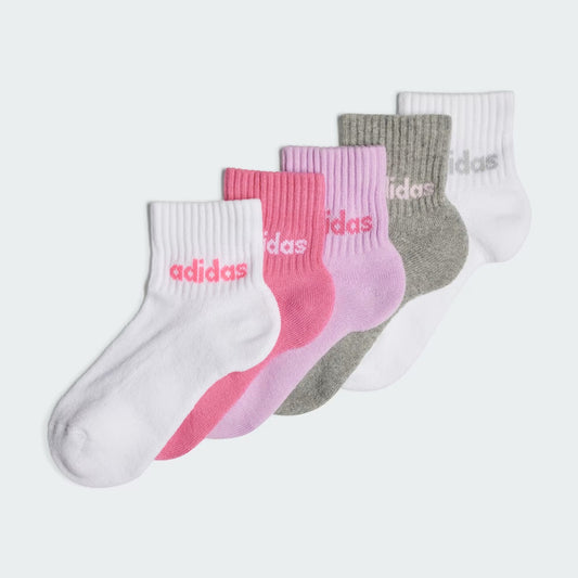 Adidas Linear Ankle Socks 5-Pack For Kids
