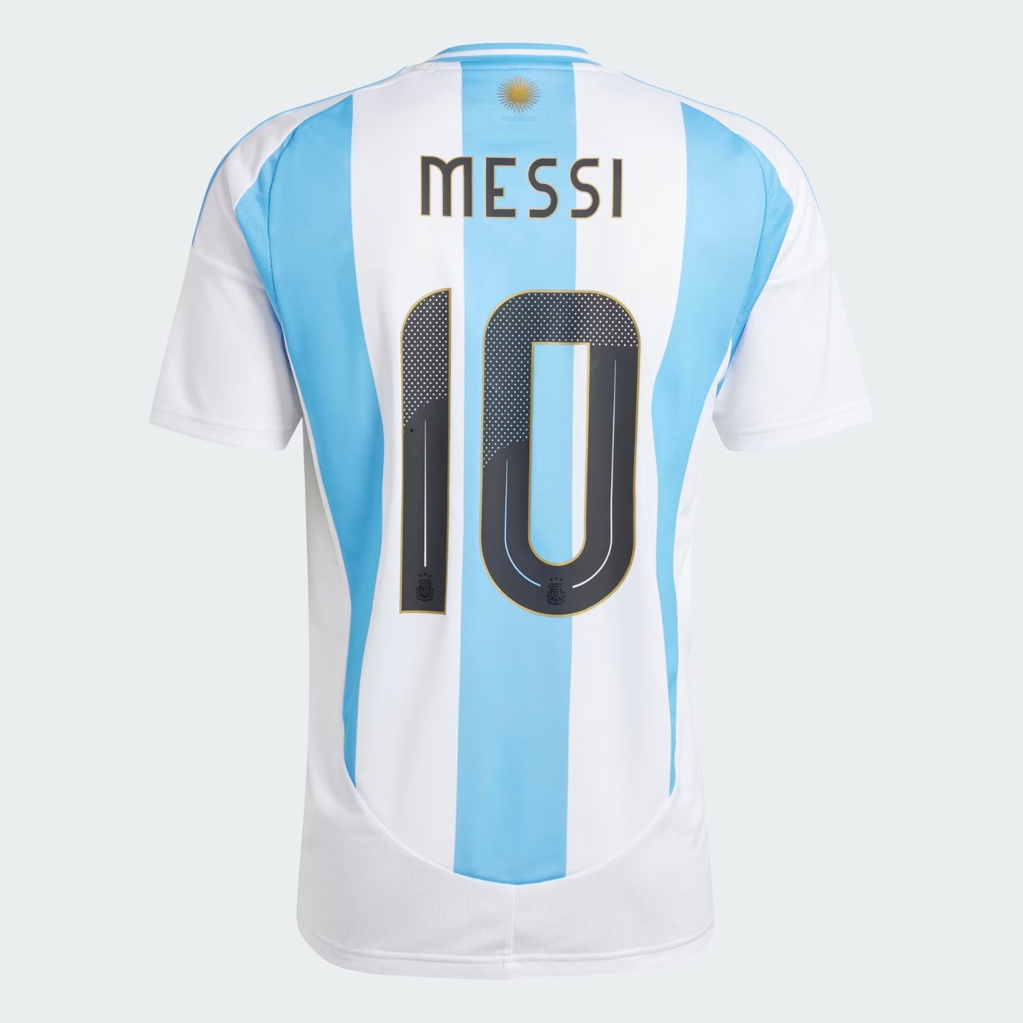 Adidas Argentina 2024 Home Football Jersey with Messi Name and Number