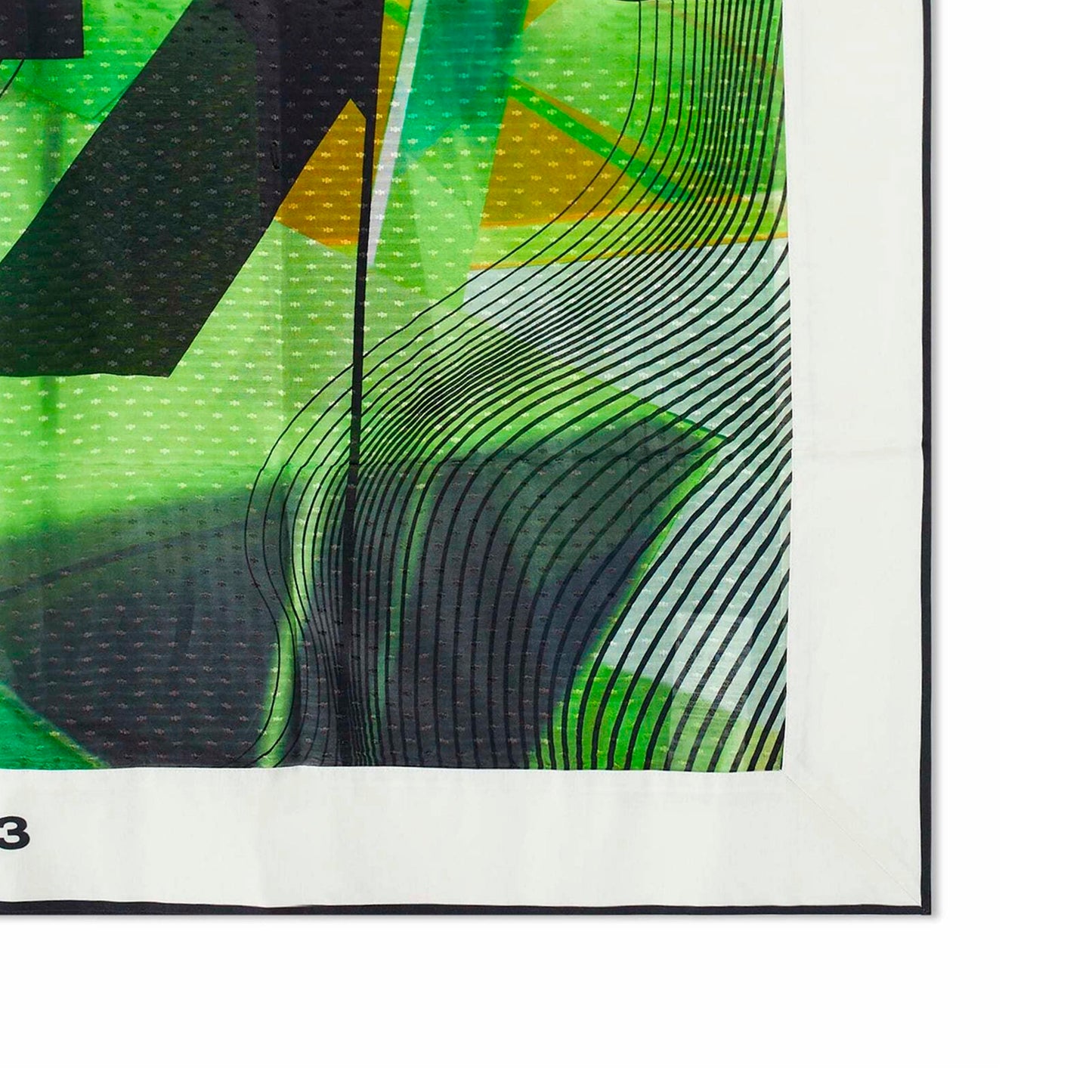 Y-3 Abstract-Print Square Scarf