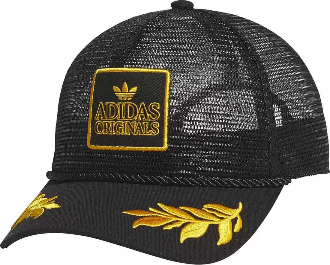 Adidas Unisex Adult Major Mesh Trucker Hat Black/Collegiate Gold