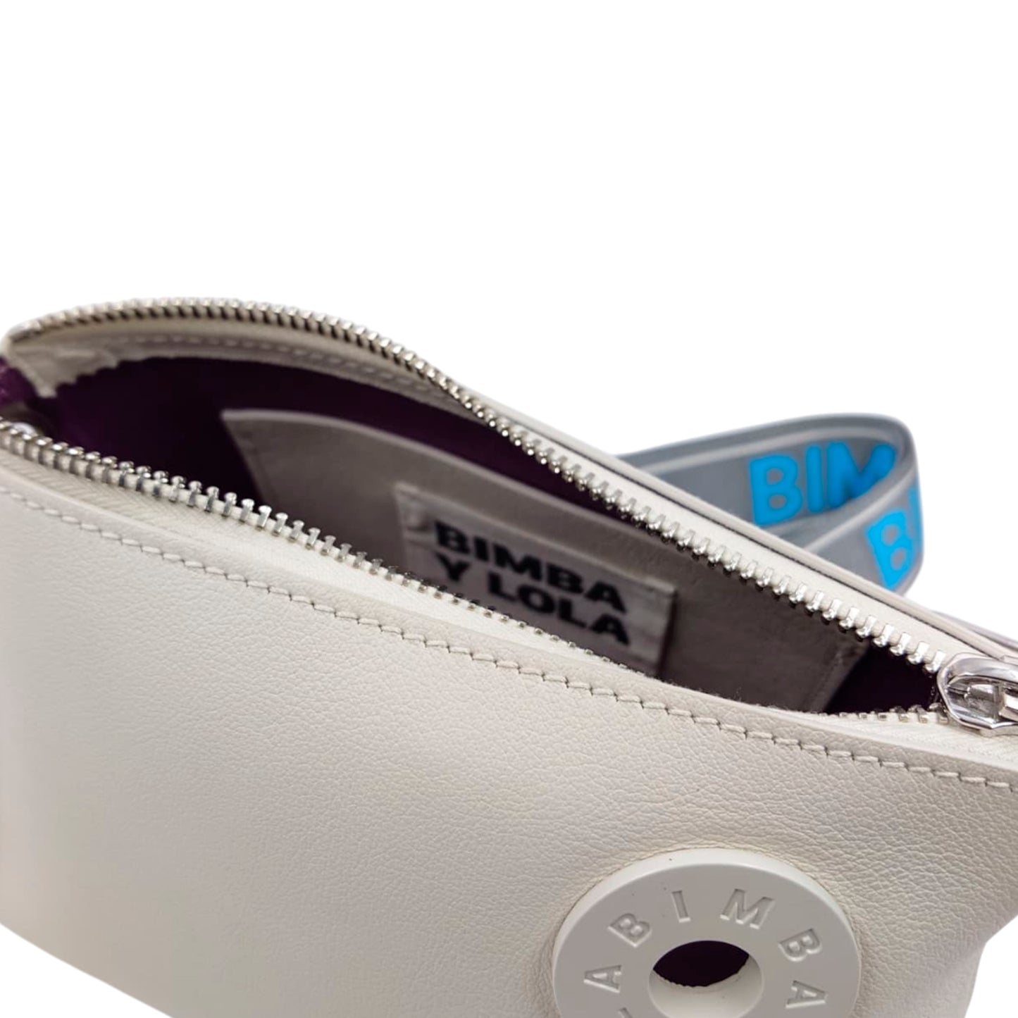 Bimba Y Lola White Trapeze Bag