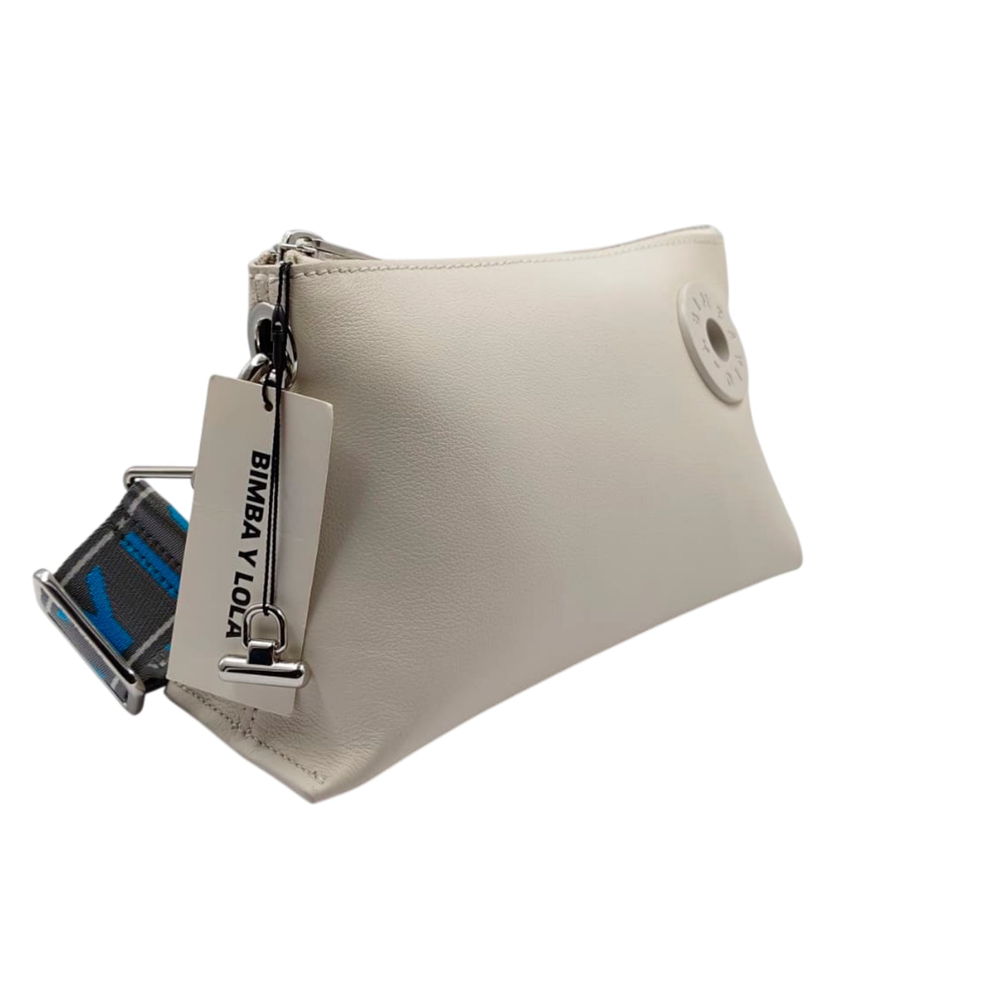 Bimba Y Lola White Trapeze Bag