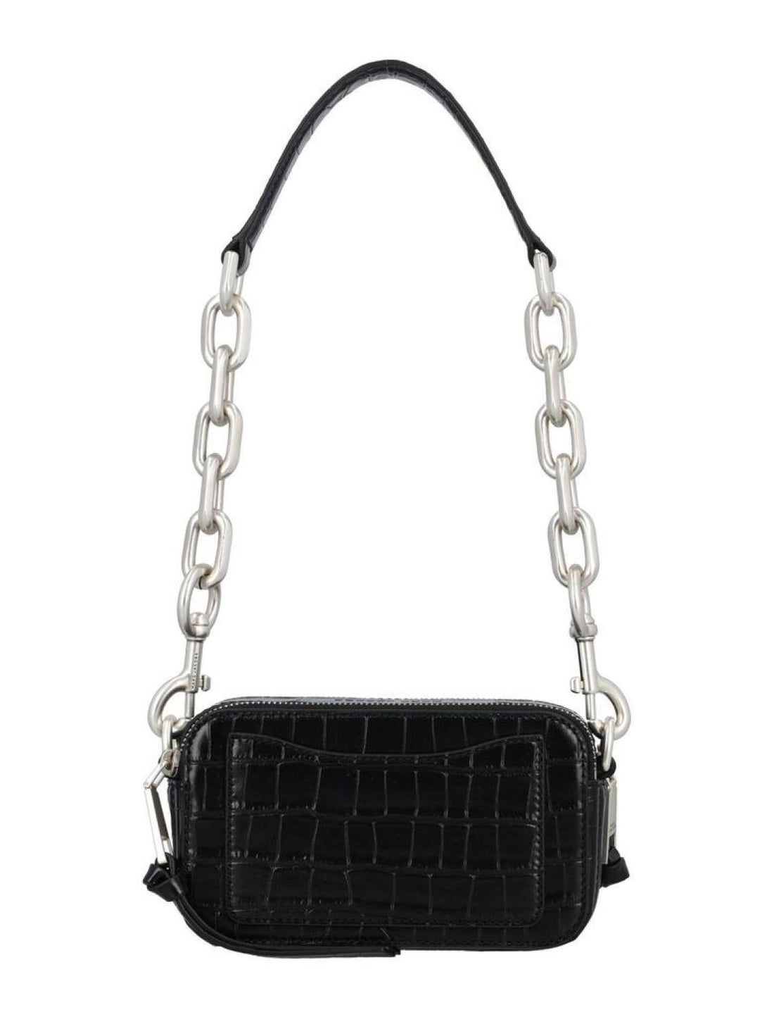 Logo Plaque Embossed Chain Shoulder Bag Marc Jacobs