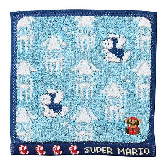 Marushin Mini Towel Super Mario Underwater Stage