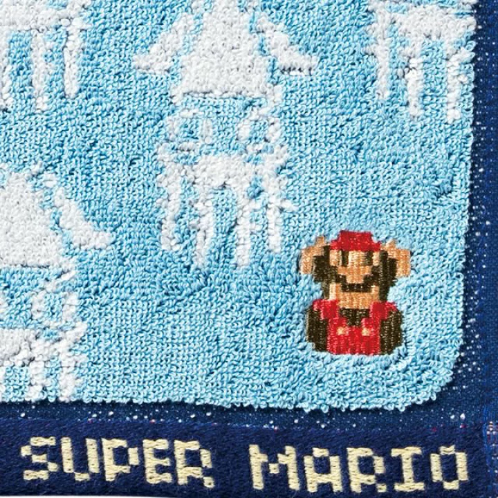 Marushin Mini Towel Super Mario Underwater Stage