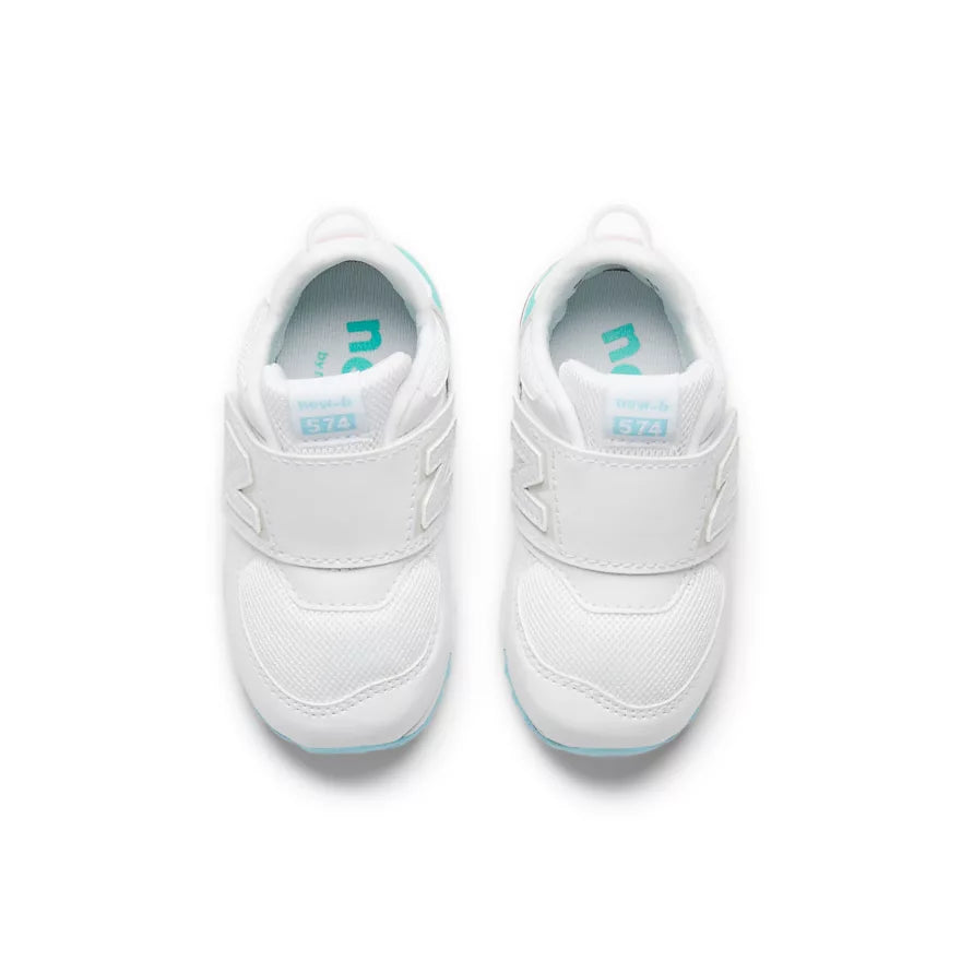 New Balance 574 para Bebes de color blanco