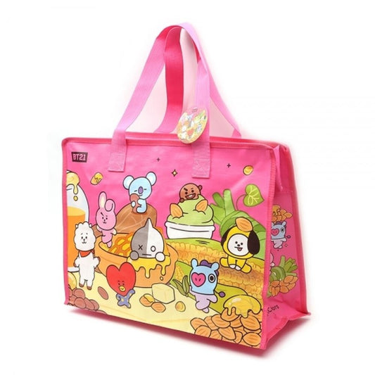 BT21 Sweet Snack Pink Tote Bag